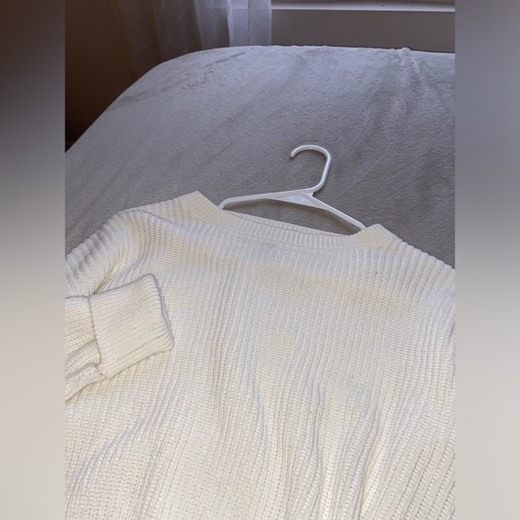 White Crewneck Sweater - Picture 3 of 3